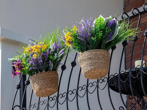 24 Bundles Fall Flowers Artificial for Decoration, Artificial Mums for Outdoor Maples Flowers for Outside Garden Yard Window Fall Decorations for Home Thanksgiving Autumn Fall Decor in Kuwait