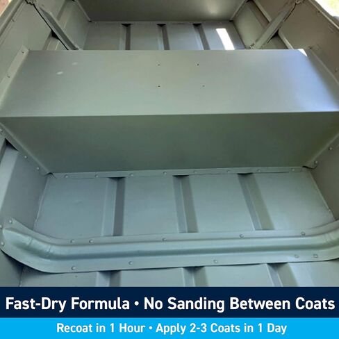 TotalBoat-520631 Aluminum Boat Paint for Canoes, Bass Boats, Dinghies, Duck Boats, Jon Boats and Pontoons (Light Gray, Gallon), 1 Gallon (Pack of 1) in Kuwait