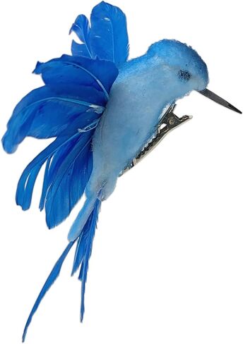 BANBERRY DESIGNS Hummingbird Clip-on Christmas Ornaments - Assorted Colors - Craft Birds Set of 6 Humming Birds - DIY Wreaths Centerpieces Home Décor 4.5" W in Saudi Arabia