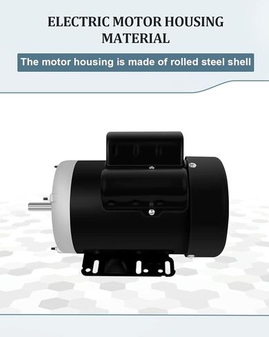 محرك كهربائي 3HP واجب المزرعة محرك أحادي الطور 3450 دورة في الدقيقة 208-230 فولت 56 إطار 5/8 "قطر الرمح 60 هرتز CW/CCW TEFC 2 القطب in Kuwait