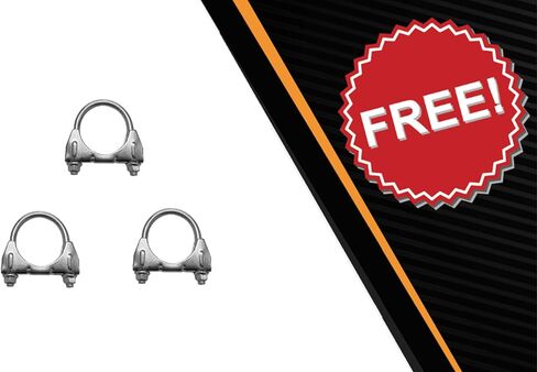 Northeastern Exhaust-Aluminized Steel Intermediate Exhaust Muffler compatible with 2005-2009 Buick LaCrosse 3.8L-Includes Clamps in Saudi Arabia
