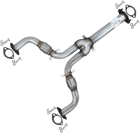 Exhaust Muffler Compatible for 2003-2006 Nissan 350Z 3.5L | Stainless Steel | Northeastern Exhaust | Free Gasket, Hangers, Bolt Kits Included | Automotive Replacement Part in Saudi Arabia