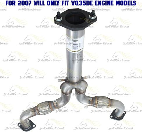 Exhaust Muffler Compatible for 2003-2006 Nissan 350Z 3.5L | Stainless Steel | Northeastern Exhaust | Free Gasket, Hangers, Bolt Kits Included | Automotive Replacement Part in Saudi Arabia