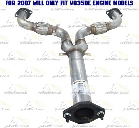Exhaust Muffler Compatible for 2003-2006 Nissan 350Z 3.5L | Stainless Steel | Northeastern Exhaust | Free Gasket, Hangers, Bolt Kits Included | Automotive Replacement Part in Saudi Arabia