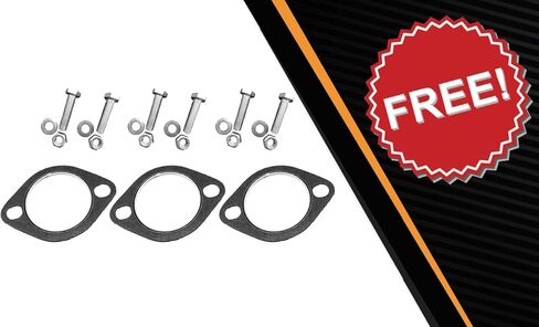 Exhaust Muffler Compatible for 2003-2006 Nissan 350Z 3.5L | Stainless Steel | Northeastern Exhaust | Free Gasket, Hangers, Bolt Kits Included | Automotive Replacement Part in Saudi Arabia