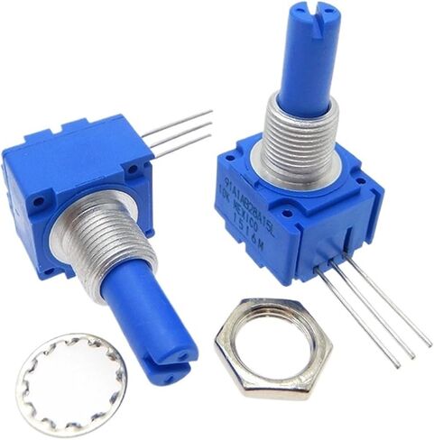 Rotary potentiometer 91A1A-B28-A15L 10K Adjustable resistor linear shaft diameter 6.35mm shaft length 19.05mm in Saudi Arabia