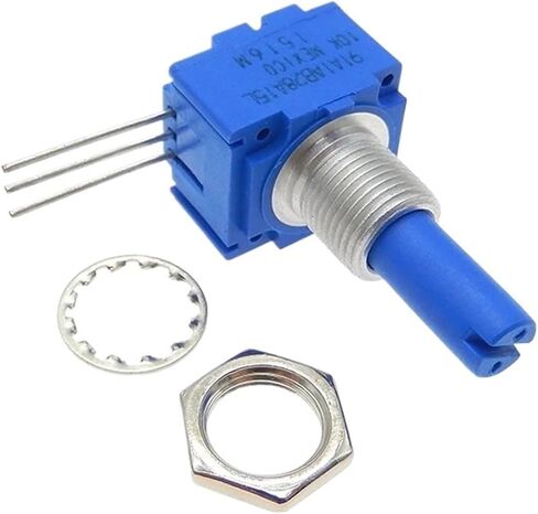 Rotary potentiometer 91A1A-B28-A15L 10K Adjustable resistor linear shaft diameter 6.35mm shaft length 19.05mm in Saudi Arabia