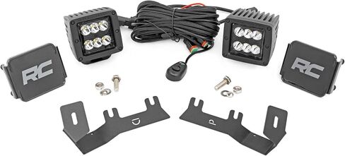 مجموعة مصابيح خندق LED سبوت 2 بوصة من Rough Country لسيارة 2014-2018 Chevy Silverado - 71052 in Saudi Arabia