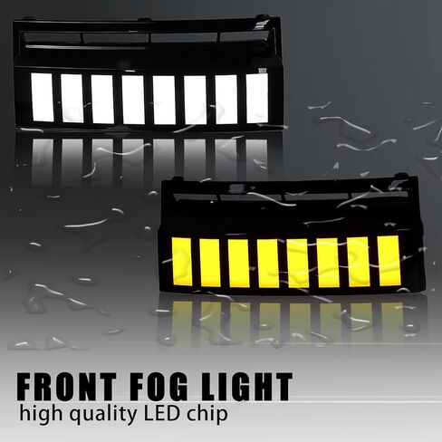 مجموعة ميزات مصباح إشارة الانعطاف المتسلسل LED DRL مصباح الضباب الأمامي لسيارة Hyundai Santa Fe 2024 2025 ملحقات بديلة لمدخل الهواء الأمامي، قطعتان in Saudi Arabia