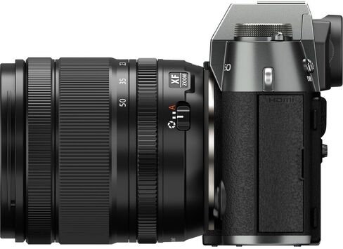 Fujifilm X-T50 Mirrorless Digital Camera XF16-50mm F2.8-4.8 R LM WR Lens Bundle Kit with 64GB Tough UHS-II SDXC Memory Card + Camara Bag + Cleaning kit + Micro HDMI Cable + More Accessories - Silver in Saudi Arabia