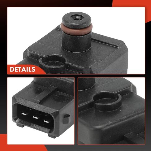 A-Premium Fuel Injection Pressure Sensor [3 Blades] Compatible with Mitsubishi Outlander 2007-2016, Mirage 2014-2015, Lancer 2008-2016, Eclipse 2006-2011, Galant, Endeavor, Outlander Sport, RVR in Saudi Arabia
