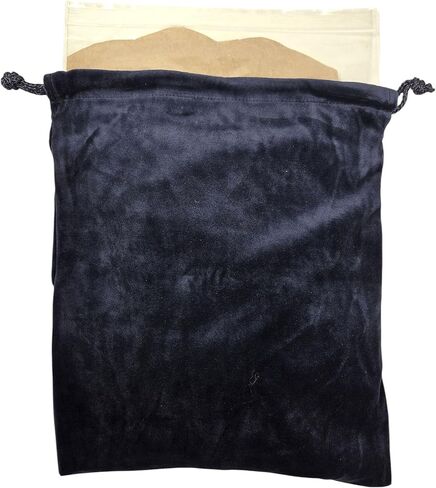 حقيبة Blue Velvet Cremains - متوسطة (7 بوصة × 9 بوصة) - مصممة للاستخدام داخل الجرة - تتضمن كيسًا بلاستيكيًا قابلاً للإغلاق من أجل احتواء الرماد بشكل آمن in Kuwait