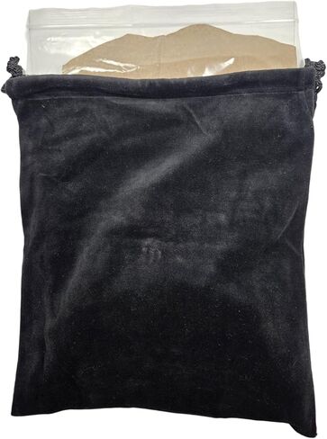 حقيبة Blue Velvet Cremains - متوسطة (7 بوصة × 9 بوصة) - مصممة للاستخدام داخل الجرة - تتضمن كيسًا بلاستيكيًا قابلاً للإغلاق من أجل احتواء الرماد بشكل آمن in Kuwait