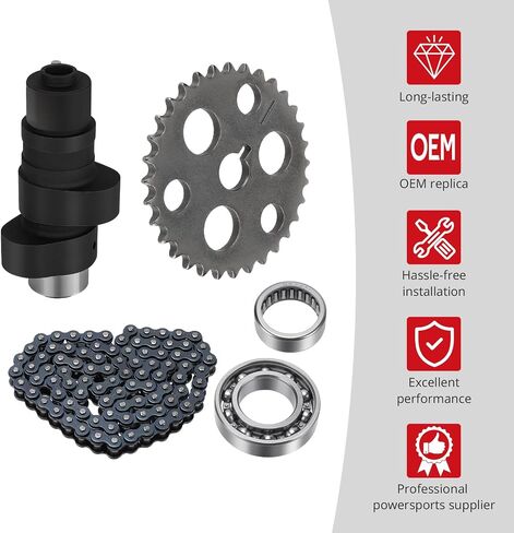 JAVIK Camshaft & Cam Chain Gear Bearing Kit Fit for Yamaha Big Bear 350 Warrior 350 Moto-4 350 YFM350 1989-2005, OEM#5UH-12170-00-00 1YW-12170-00-00 1UY-12170-00-00 3HN-12176-00-00 in Saudi Arabia