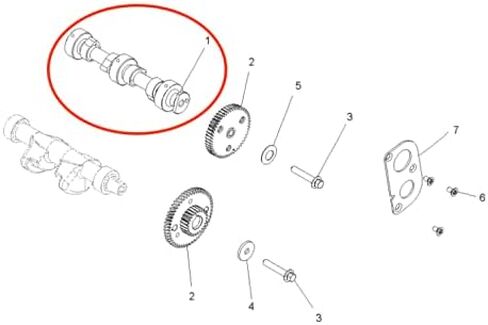 Camshaft Assembly Fits Polaris RZR Ranger Sportsman XP S 800 (2008-2014) in Saudi Arabia