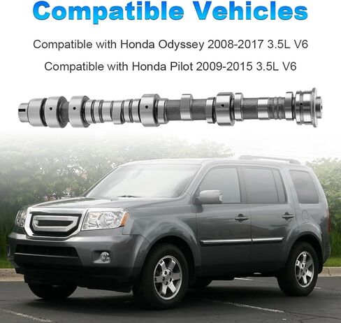 Engine Front Camshaft Compatible with Honda Odyssey 2008-2017 Honda Pilot 2009-2015 3.5L V6 Replacement for 14100-RGW-A01 14100-RGW-A02 14100-RGW-A10 14100-RGW-A11 Camshaft in Saudi Arabia