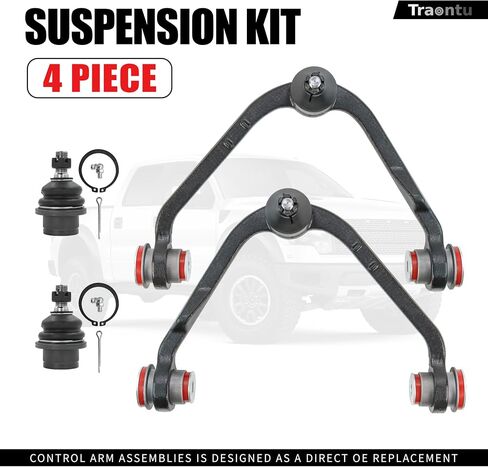 2WD 4PC Front Upper Control Arm + Lower Ball Joints for 1997-2003 Ford F-150,1997-2002 Ford Expedition, Lincoln Navigator Blackwood, Upper Control Arms with Ball Joints Lower Ball Joints K8726T K8728T in Saudi Arabia