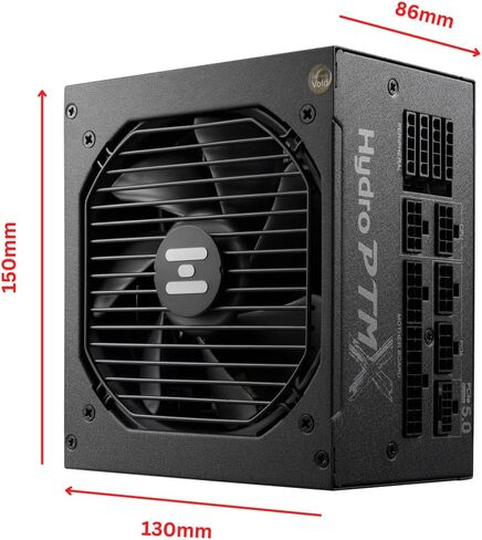 FSP Hydro PTM X PRO 1200W 80 Plus Platinum Full Modular ATX 3.0 PCIe Gen 5. W/ 12VHPWR كابل مزود الطاقة حجم صغير (HPT3-1200M-GEN5) in Kuwait