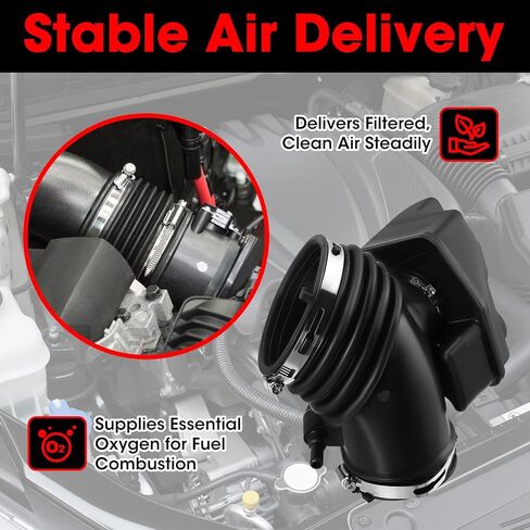 20885923 خرطوم دخول الهواء مع مشابك مناسب لكاديلاك XTS 3.6L 2013-2018 تشيفي إمبالا 2014-2018 شيفروليه إمبالا المحدودة 2014-2016 3.6L V6 DOHC، استبدال 696-175 22887315 in Kuwait