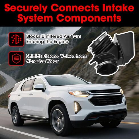 20885923 خرطوم دخول الهواء مع مشابك مناسب لكاديلاك XTS 3.6L 2013-2018 تشيفي إمبالا 2014-2018 شيفروليه إمبالا المحدودة 2014-2016 3.6L V6 DOHC، استبدال 696-175 22887315 in Kuwait