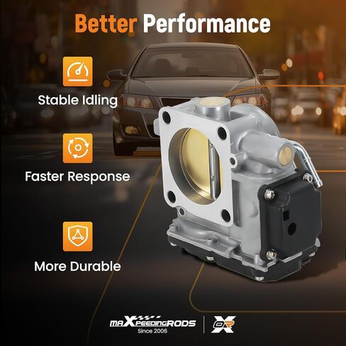 جسم خانق إلكتروني من maXpeedingrods لـ Acura ILX 2013-2015 TSX 2009-2014، لهوندا أكورد 2008-2012 Civic 2012-2015 CR-V 2010-2014 Crosstour EX-L 2012-2015، L4 2.4L، 16400-R44-A02 15810PNEG01 in Saudi Arabia