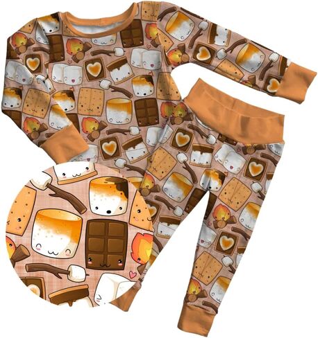 MamaLady Bamboo Pajama Sets, Baby Boy and Baby Girl, Toddler Pajamas, Two Way Zipper on Zippy, Two Piece Pajamas in Saudi Arabia