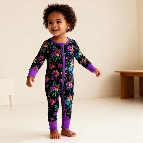 MamaLady Bamboo Pajama Sets, Baby Boy and Baby Girl, Toddler Pajamas, Two Way Zipper on Zippy, Two Piece Pajamas in Saudi Arabia