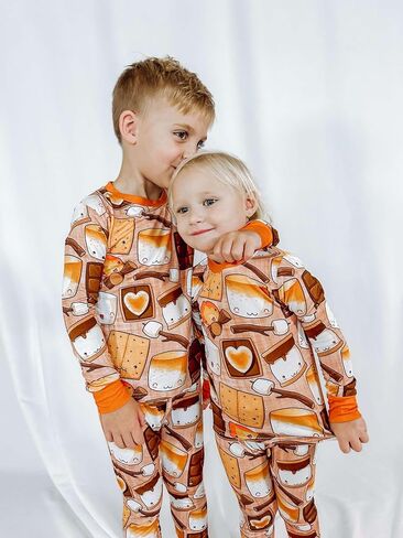MamaLady Bamboo Pajama Sets, Baby Boy and Baby Girl, Toddler Pajamas, Two Way Zipper on Zippy, Two Piece Pajamas in Saudi Arabia