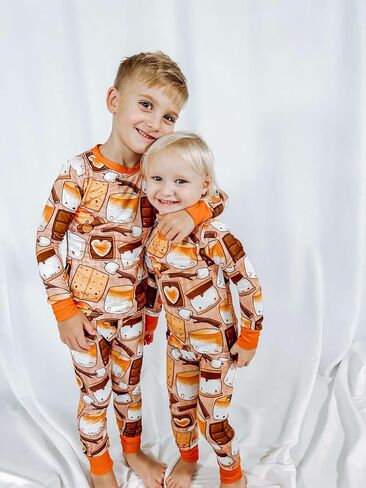MamaLady Bamboo Pajama Sets, Baby Boy and Baby Girl, Toddler Pajamas, Two Way Zipper on Zippy, Two Piece Pajamas in Saudi Arabia