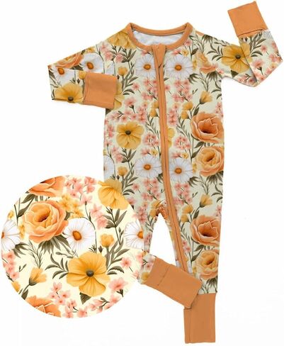 MamaLady Bamboo Pajama Sets, Baby Boy and Baby Girl, Toddler Pajamas, Two Way Zipper on Zippy, Two Piece Pajamas in Saudi Arabia