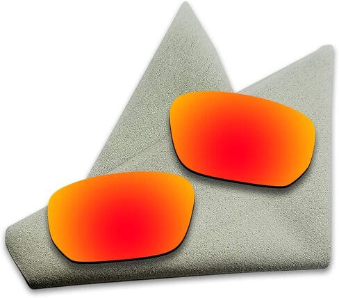 Polarized Lenses Replacement for Oakley Style Switch Fire Red Mirrored in Saudi Arabia