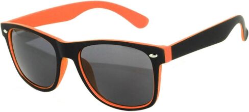 OWL Black - Red Two Tone Vintage Sunglasses Smoke Lens UV Protection in Kuwait