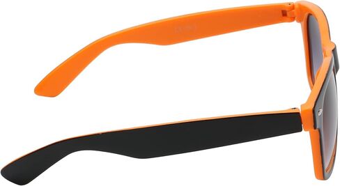 OWL Black - Red Two Tone Vintage Sunglasses Smoke Lens UV Protection in Kuwait