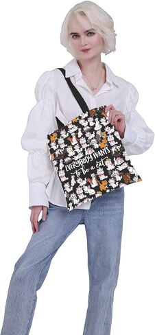 VAMSII Cat Aristocats حقيبة حمل للقطط هدية للقطط والهريرة والأصدقاء هدية Aristocats قماش الكتف (BLK-الجميع يريد حمل) in Kuwait