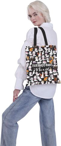 VAMSII Cat Aristocats حقيبة حمل للقطط هدية للقطط والهريرة والأصدقاء هدية Aristocats قماش الكتف (BLK-الجميع يريد حمل) in Kuwait