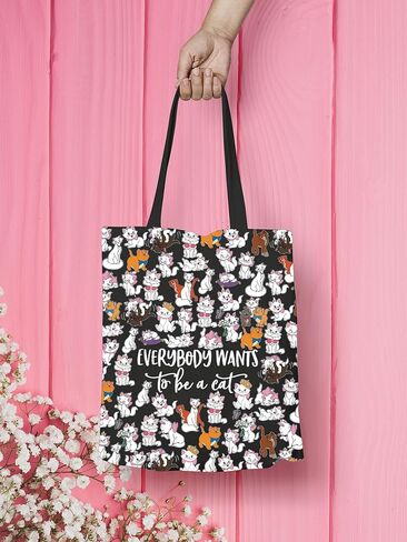 VAMSII Cat Aristocats حقيبة حمل للقطط هدية للقطط والهريرة والأصدقاء هدية Aristocats قماش الكتف (BLK-الجميع يريد حمل) in Kuwait