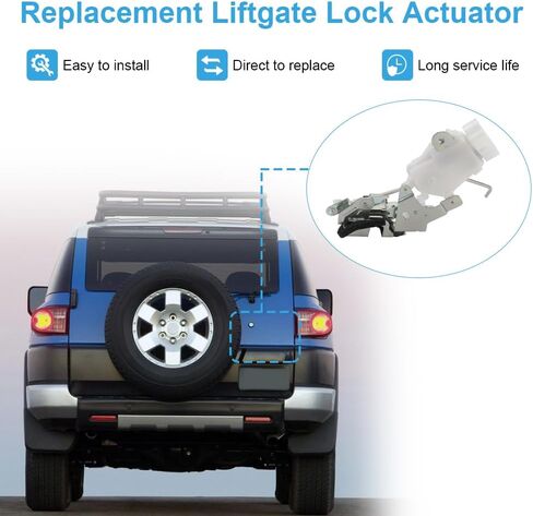 Rear Tailgate Lock Trunk Latch Actuator Compatible with Toyota FJ Cruiser 2007-2014 4.0L V6 Replacement for 6911035071 6911035070 69110-35071 69110-35070 in Saudi Arabia