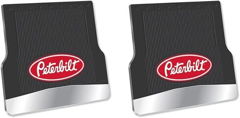 Heavy Duty Mud Flaps with Chrome Bottom Weights, 2-Piece Set, Black in Saudi Arabia