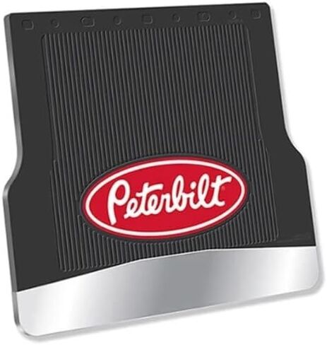 Heavy Duty Mud Flaps with Chrome Bottom Weights, 2-Piece Set, Black in Saudi Arabia