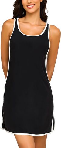 YYA Sexy Sleeveless Nightgowns for Women Lace Trim Sleep Shirts Chemise Night Lingerie Dress S-XXL in Saudi Arabia