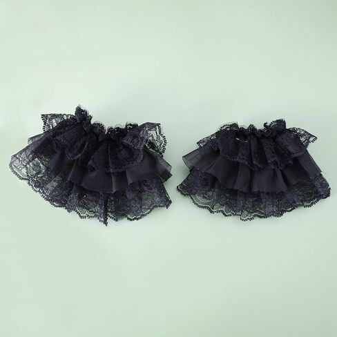 Hand Sleeve Sweet Short Lace Decoration Fake Sleeves Sweater Elastic Wrist Cuffs Floral Accessories in Saudi Arabia