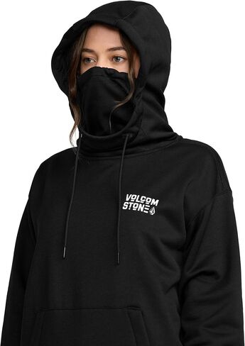 سترة Volcom النسائية لركوب الخيل - سترة صوفية طاردة للماء مع تدفئة للرقبة وفتحات إبهام in Saudi Arabia