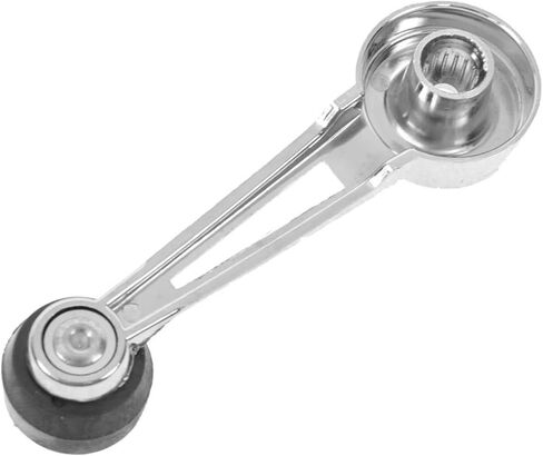 Driver & Passenger Side Window Crank Handle Set Chrome & Black Compatible with 1980-1986 Ford Bronco 1973-1977 F-100 1975-1977 F-150 F-250 F-350 in Kuwait