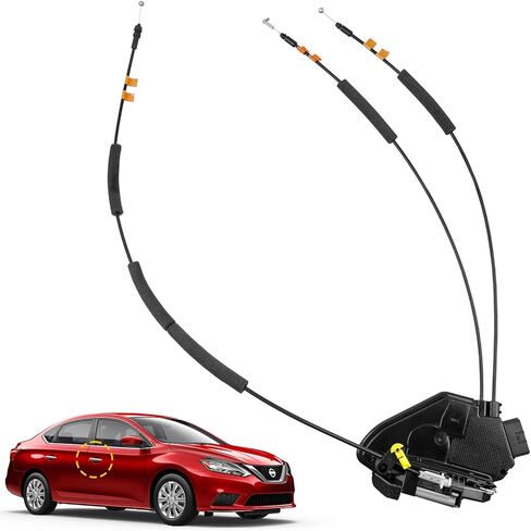 مشغل قفل مزلاج الباب الأمامي الأيسر للسائق متوافق مع مشغل قفل السائق Nissan Sentra 2013-2019 يستبدل # 80501-9AN0A، 80501-3SG0A in Kuwait