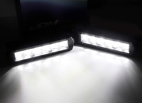 مجموعة مصابيح الضباب iJDMTOY Xenon White Mini-SR LED المتوافقة مع 2011-18 Dodge RAM 1500، تتضمن (2) أشرطة إضاءة LED عالية الطاقة بيضاء 30 وات، ودعامات منطقة فتح خطاف السحب ومجموعة أسلاك مفتاح التشغيل/الإيقاف in Saudi Arabia