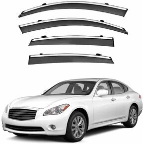 Car Windshield Rain Guards for Nissan Fuga MK2-Y51 2010-2019, Front Rear Window Wind Deflectors Visors Waterproof Deflector Windows Exterior Accessories in Kuwait