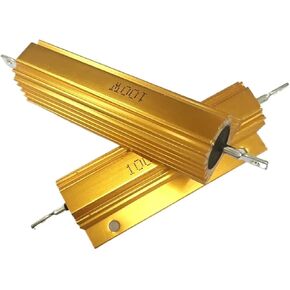 RX24 100W Watt Power Metal Shell Aluminium Gold Resistor RX24 100W 0.1R 0.2R 0.22R 0.3R 0.33R 0.4R 0.47R 0.5R 0.56R 0.68R 0.8R(0.68R) in Kuwait