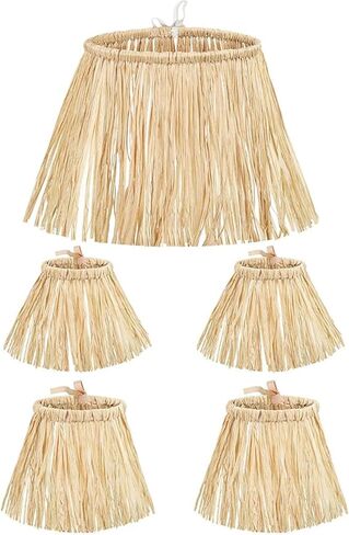Hicarer 5 Pieces Scarecrow Straw Kit Raffia Scarecrow Costume Accessories Decoration Raffia Neck Arm and Ankle Ties for Party Accessory Halloween Decoration in Saudi Arabia