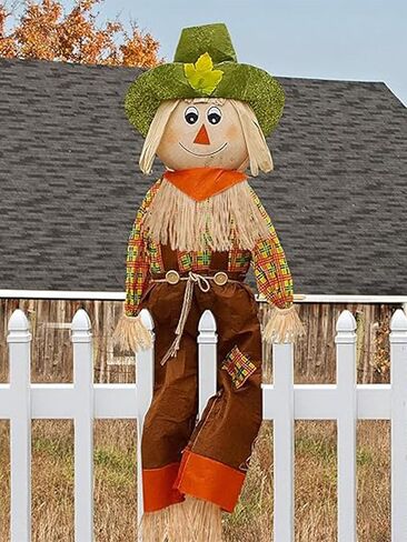 Hicarer 5 Pieces Scarecrow Straw Kit Raffia Scarecrow Costume Accessories Decoration Raffia Neck Arm and Ankle Ties for Party Accessory Halloween Decoration in Saudi Arabia