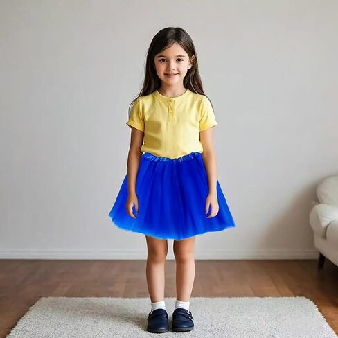 5PCS Halloween Costume Accesories Goggles Yellow Beanie Tutu Skirts Suspenders Gloves Halloween Costumes Cosplay for Women Men in Kuwait